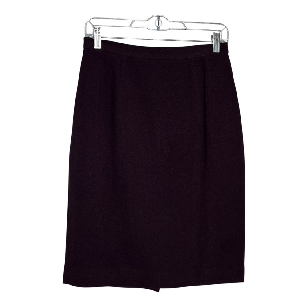Dress Barn Women's Purple Pencil Skirt Career‎ Office Wear Classic Size 8
